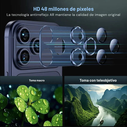 Protector Metálico para Cámara iPhone 17 Pro | Vidrio 9H