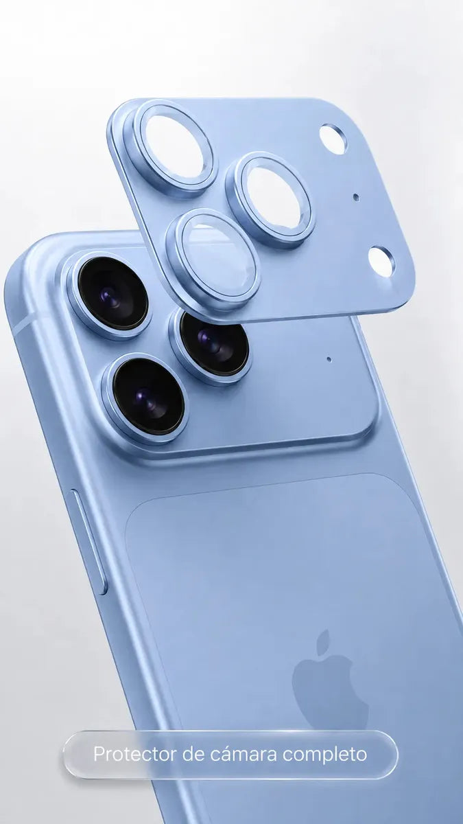 Protector Metálico para Cámara iPhone 18 Pro | Vidrio 9H