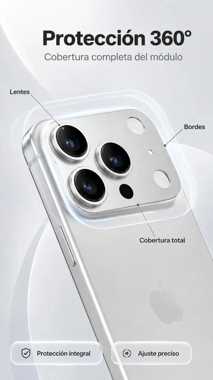 Protector Metálico para Cámara iPhone 18 Pro Max | Vidrio 9H