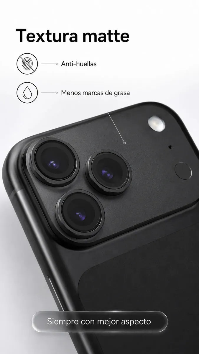 Protector Metálico para Cámara iPhone 18 Pro Max | Vidrio 9H