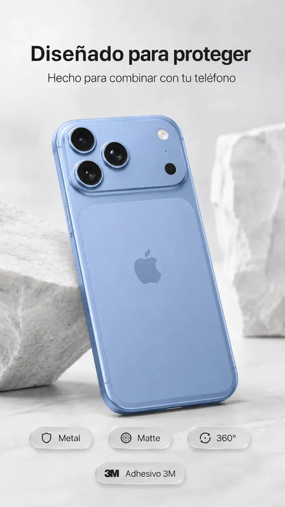 Protector Metálico para Cámara iPhone 18 Pro Max | Vidrio 9H